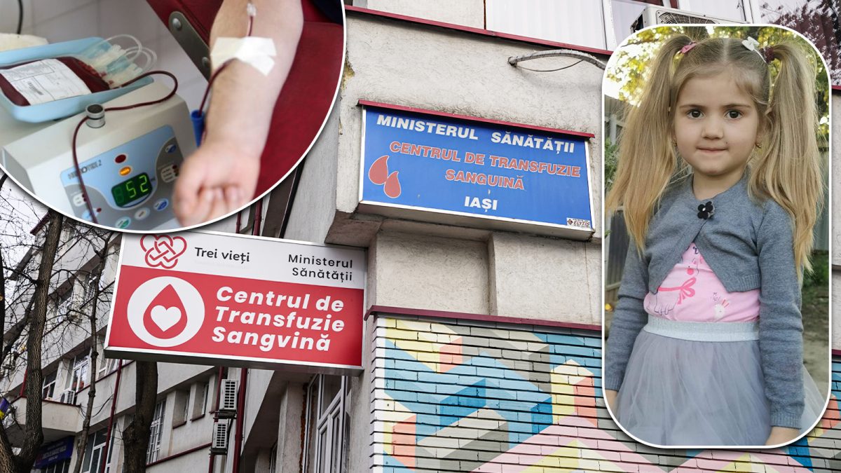 Anais-Mihaela Istrate are nevoie urgentă de sânge! Fetița este internată la Spitalul Clinic de Urgență pentru Copii „Sf. Maria” Iași!