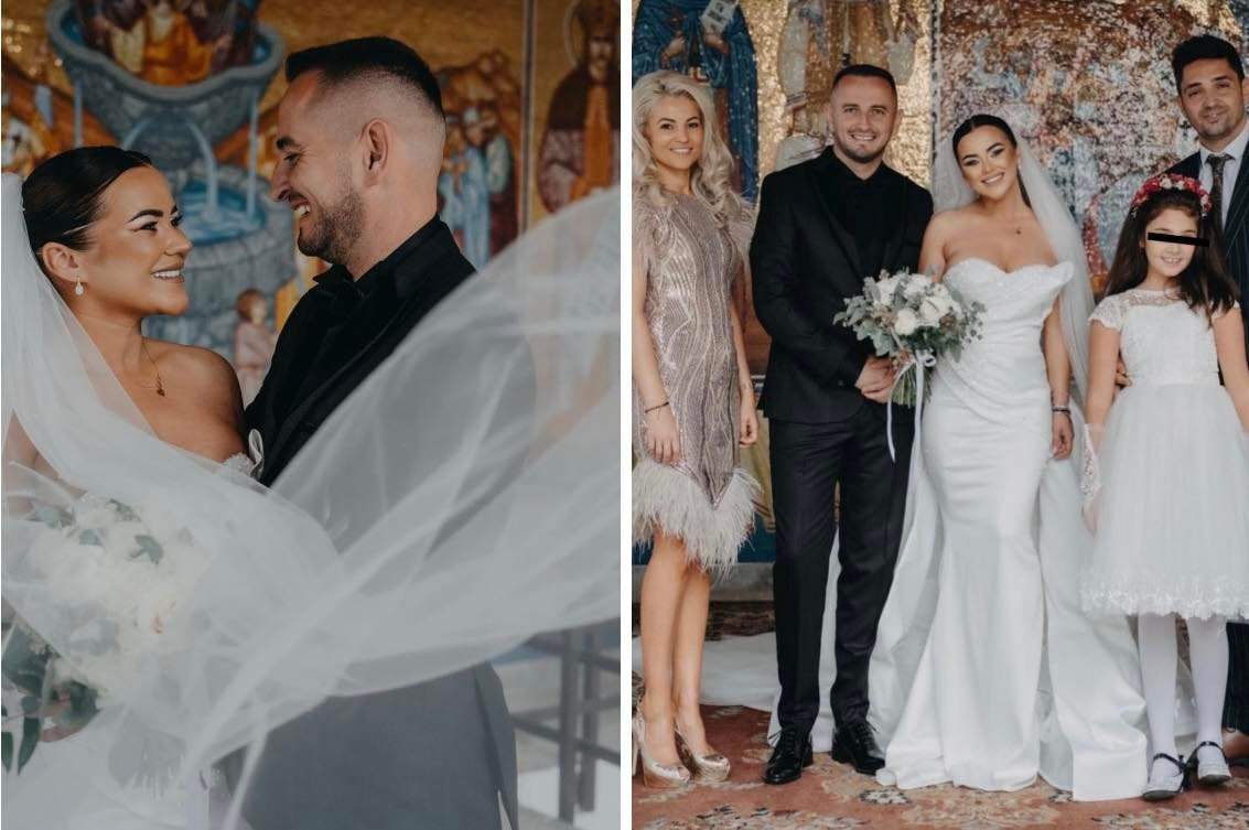 Nuntă mare în showbiz! Carmen de la Sălciua s-a căsătorit cu Marian Corcheș. Ce ținute spectaculoase au purtat cei doi miri
