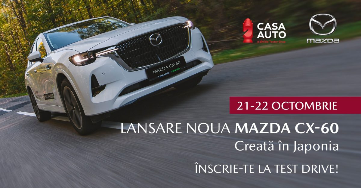 În Premieră la Iași, lansarea noului Model Mazda CX-60