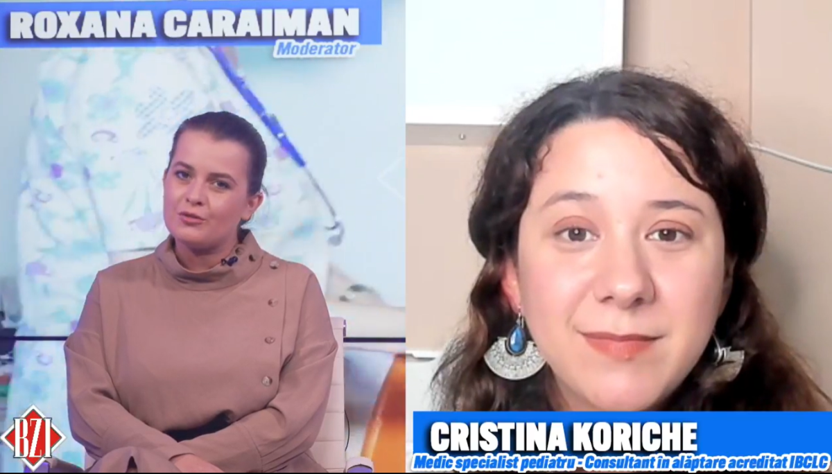 Sfaturile medicului pediatru Cristina Koriche pentru proaspetele mame: „În momentul în care vii cu un nou-născut acasă, ar trebui să fie trezit să mănânce” – VIDEO