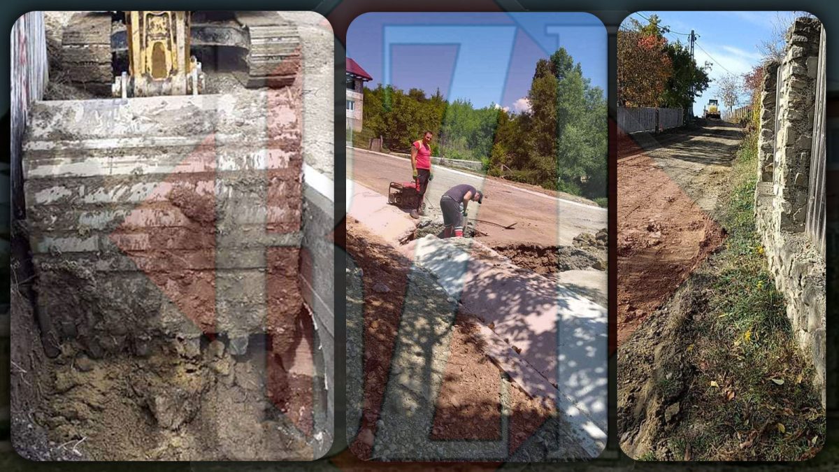 Disperarea unei femei din Iași: Lucrările de asfaltare îi bat în poartă, la propriu!