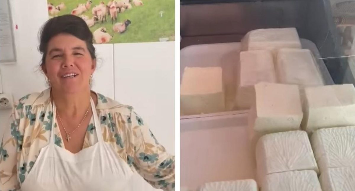Mama Geta face bani frumoși la magazin de pe urma oilor! Cu cât vinde kilogramul de brânză
