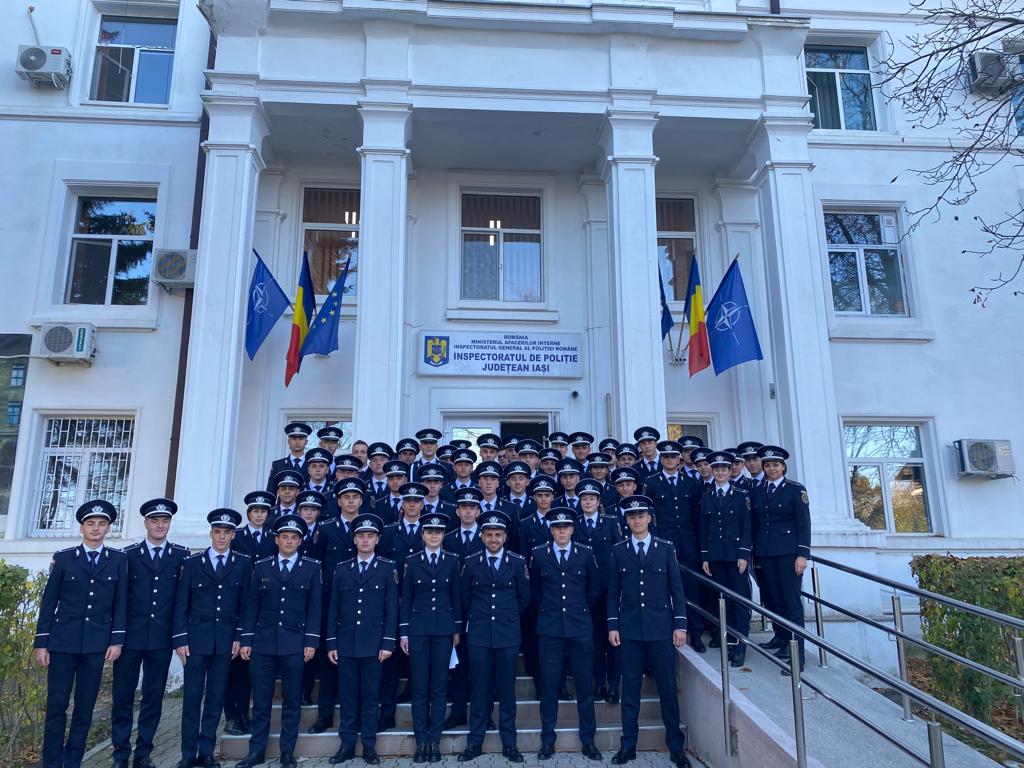 Debut de carieră pentru 90 de polițiști, la Iași 