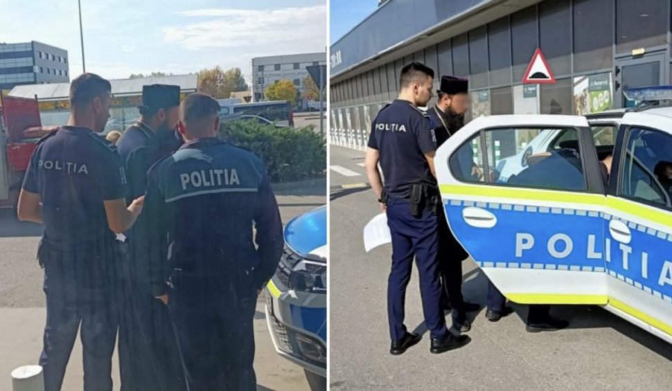 Tânăr îmbrăcat preot, prins de polițiști în Craiova după ce a furat o ruletă dintr-un magazin de bricolaj