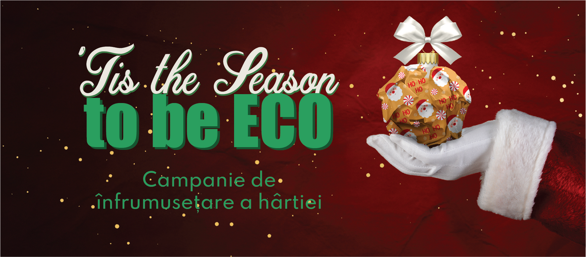 Zece tone de hârtie s-au reciclat la Palas în această toamnă. „Spread the cheer!” pentru că reîncepem campania „‘Tis the season to be ECO”