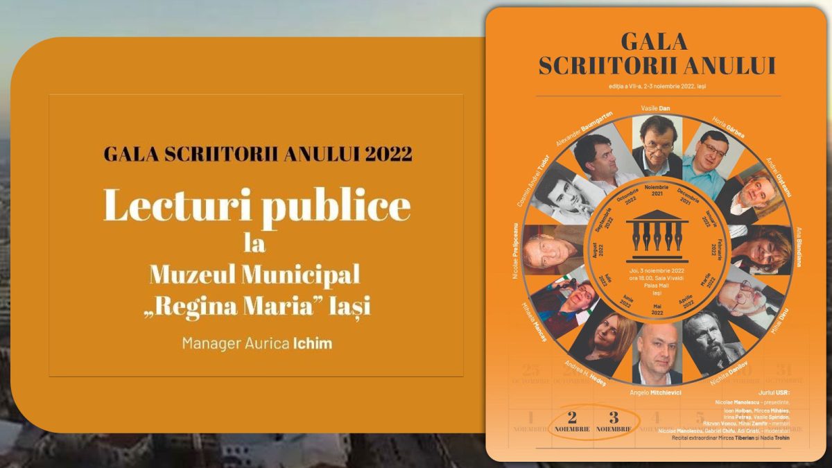 Gala Scriitorii Anului, a VII-a ediție, la Iași