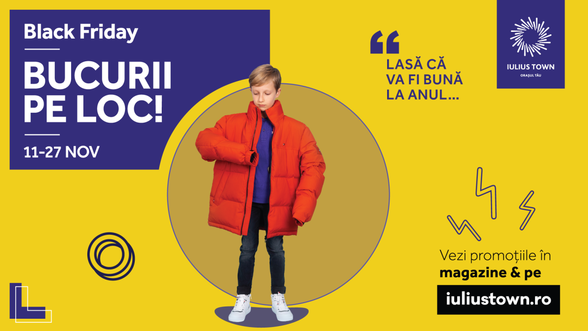Ultimul weekend cu „Bucurii pe loc” și reduceri de până la 80%, la Iulius Town!