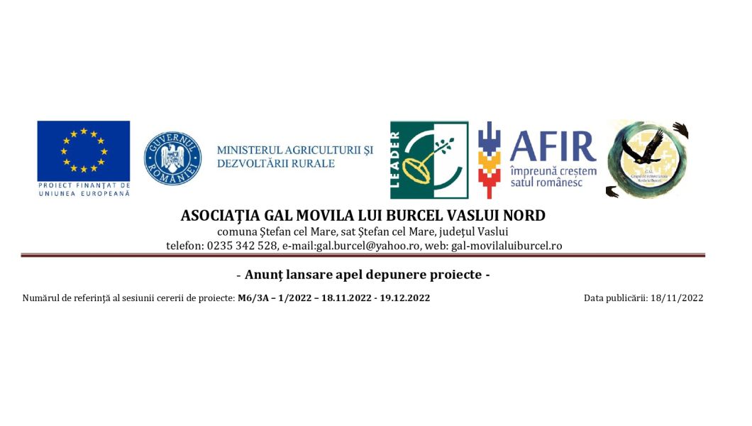 Asociatia Gal Movila lui Burcel Vaslui Nord