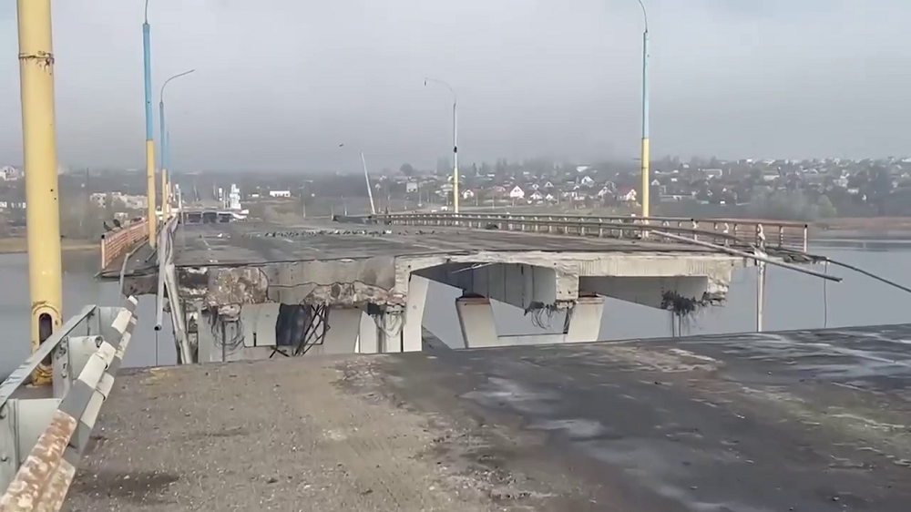 Podul strategic Antonovski din Herson ar fi fost aruncat în aer de ruși – FOTO, VIDEO