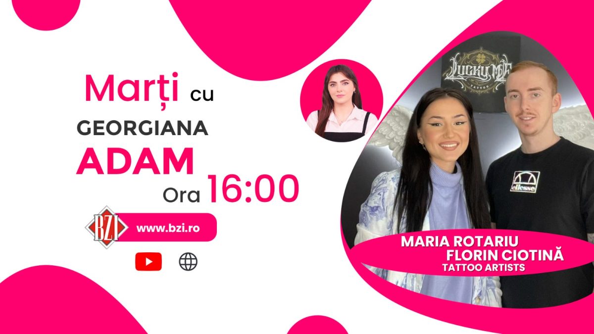 Lucky Me Tattoo, un nou salon de tatuaje în Iași! Maria Rotariu și Florin Ciotină, tattoo artists, împărtășesc pentru BZI LIVE totul despre noul lor salon