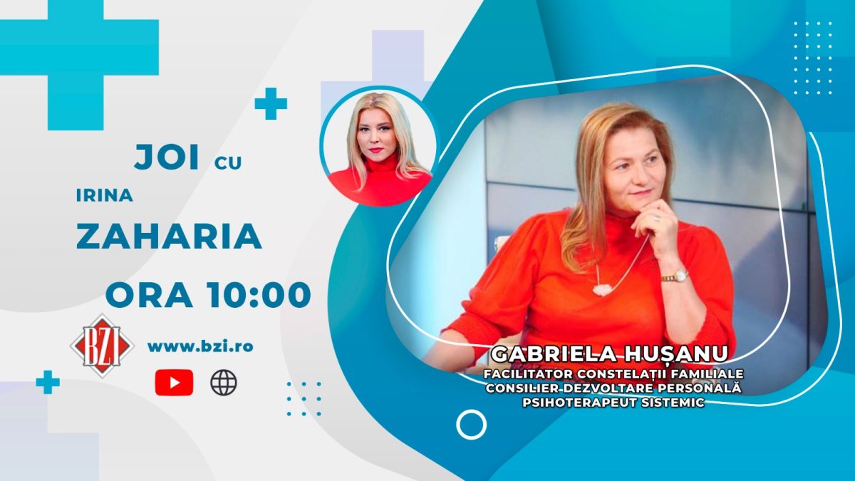 Gabriela Hușanu, facilitator în constelații familiale, psihoterapeut sistemic și consilier în dezvoltare personală, discută în emisiunea BZI LIVE despre impactul schimbărilor majore asupra psihicului