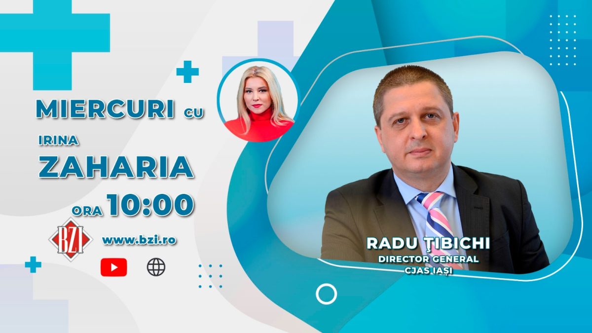 Radu Țibichi, director general CJAS Iași, discută în platoul BZI LIVE despre funcționalitatea sistemului de asigurări din județul Iași