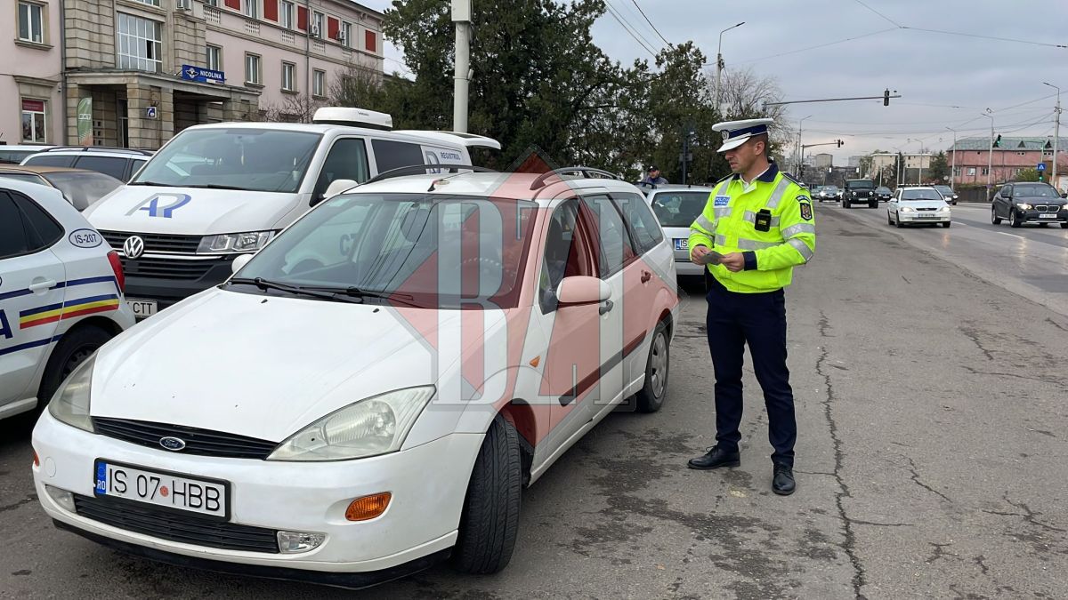 Acţiune desfăşurată de poliţiştii ieşeni pentru combaterea abaterilor săvârşite de şoferi