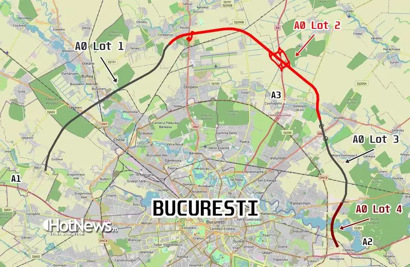 Prima autostradă construită de chinezi în România. Când ar trebui să fie gata Lotul 3 al Autostrăzii A0 Nord și cât va costa