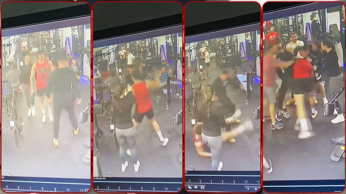 Bătaie ca într-un ring de box la „Body Line”! Camerele de supraveghere au surprins încăierarea dintre un ieșean și un arab. Totul a plecat de la o tânără atrăgătoare – VIDEO