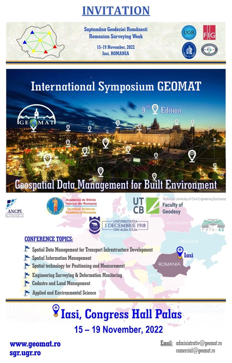 Timp de o săptămână, Iașul va deveni Capitala Geodeziei din România