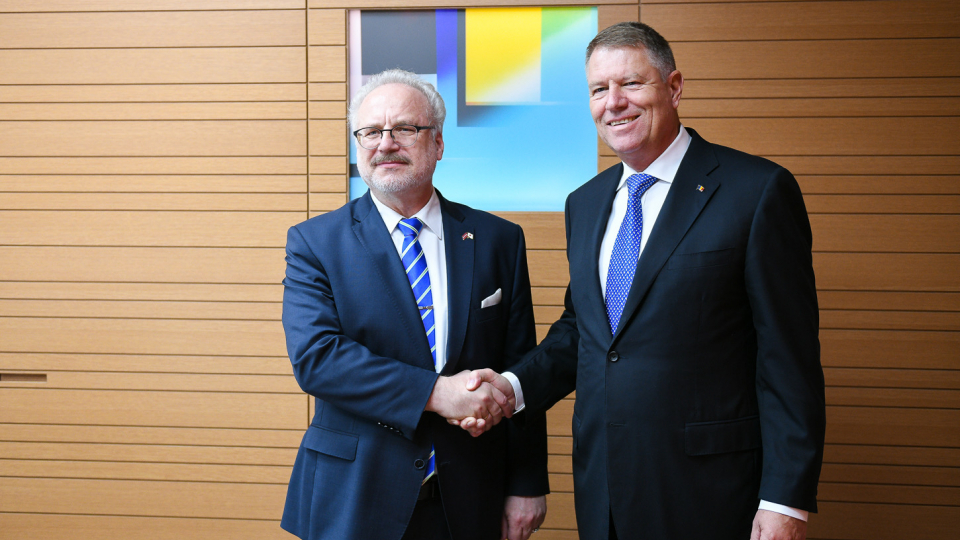 Vizită oficială a președintelui României, Klaus Iohannis în Letonia