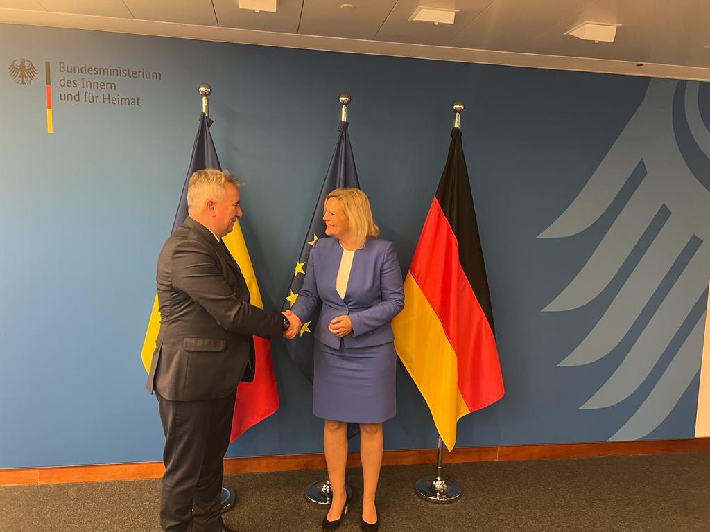 Ministrul Bode, discuție cu omologul german: „Implicarea Germaniei în susţinerea aderării la spaţiul Schengen contează enorm”