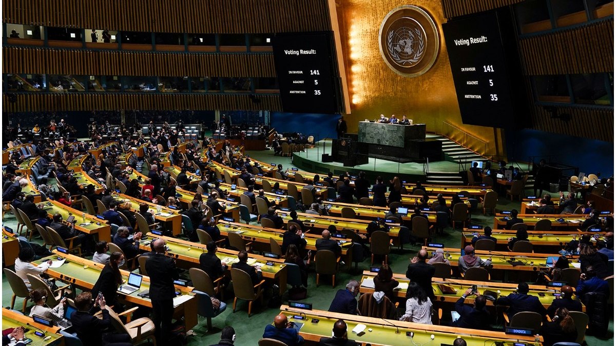 Rezoluţie pentru ca Rusia să plătească despăgubiri de război, adoptată de ONU