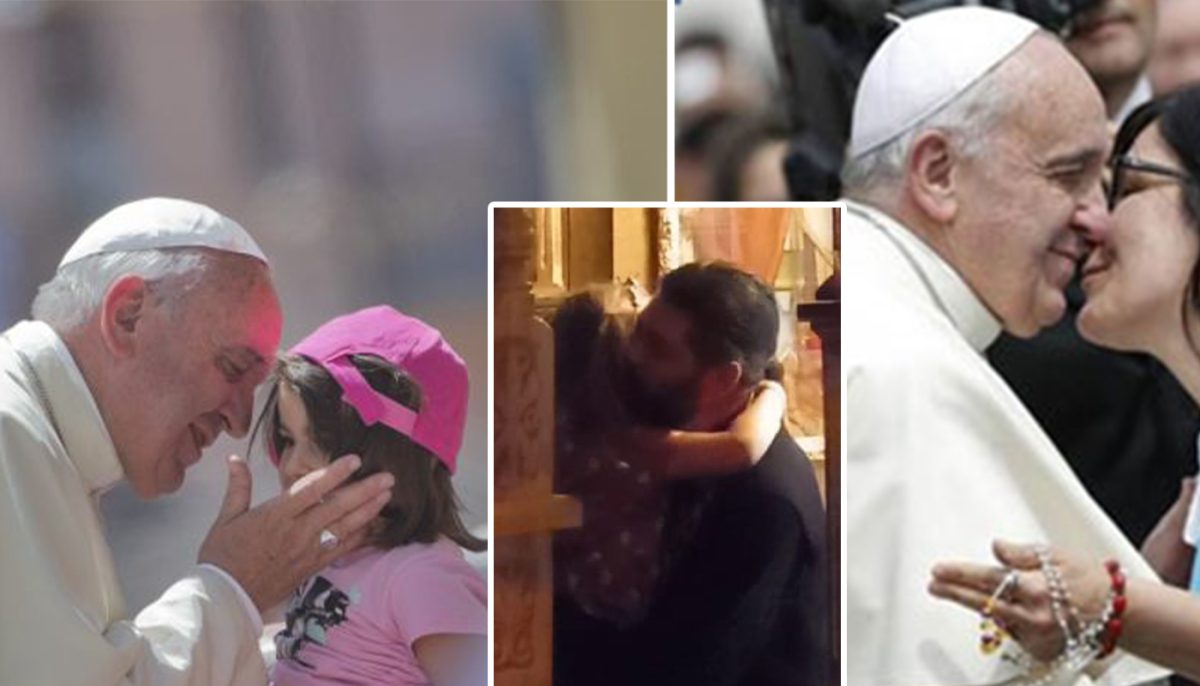 Preoții ortodocși puși la zid pentru că îmbrățișează copii, sau enoriași. Ar trebui anchetat și Papa Francisc care face acest lucru mereu? – GALERIE FOTO