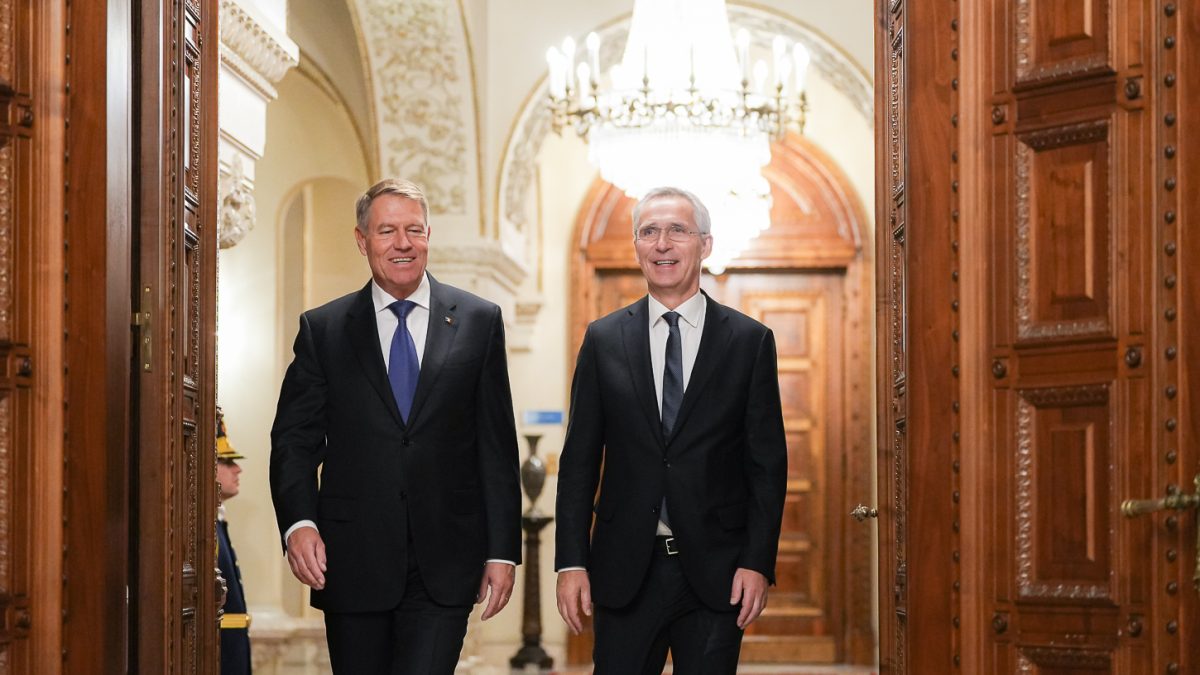 Secretarul general al NATO, declarații alături de președintele Iohannis la Cotroceni – LIVE VIDEO