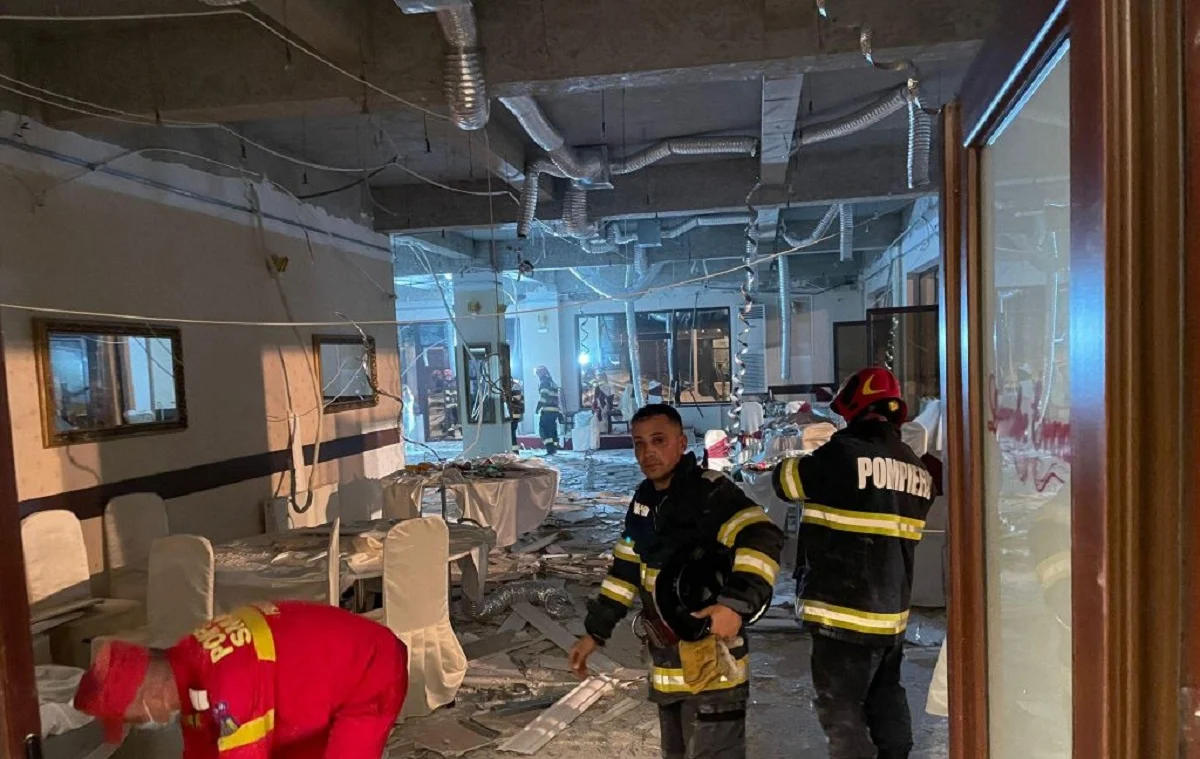 Nuntă cu plan roșu de intervenție. Un tavan fals a căzut peste mese într-un restaurant din Brăila. Mai multe persoane au avut nevoie de îngrijiri medicale