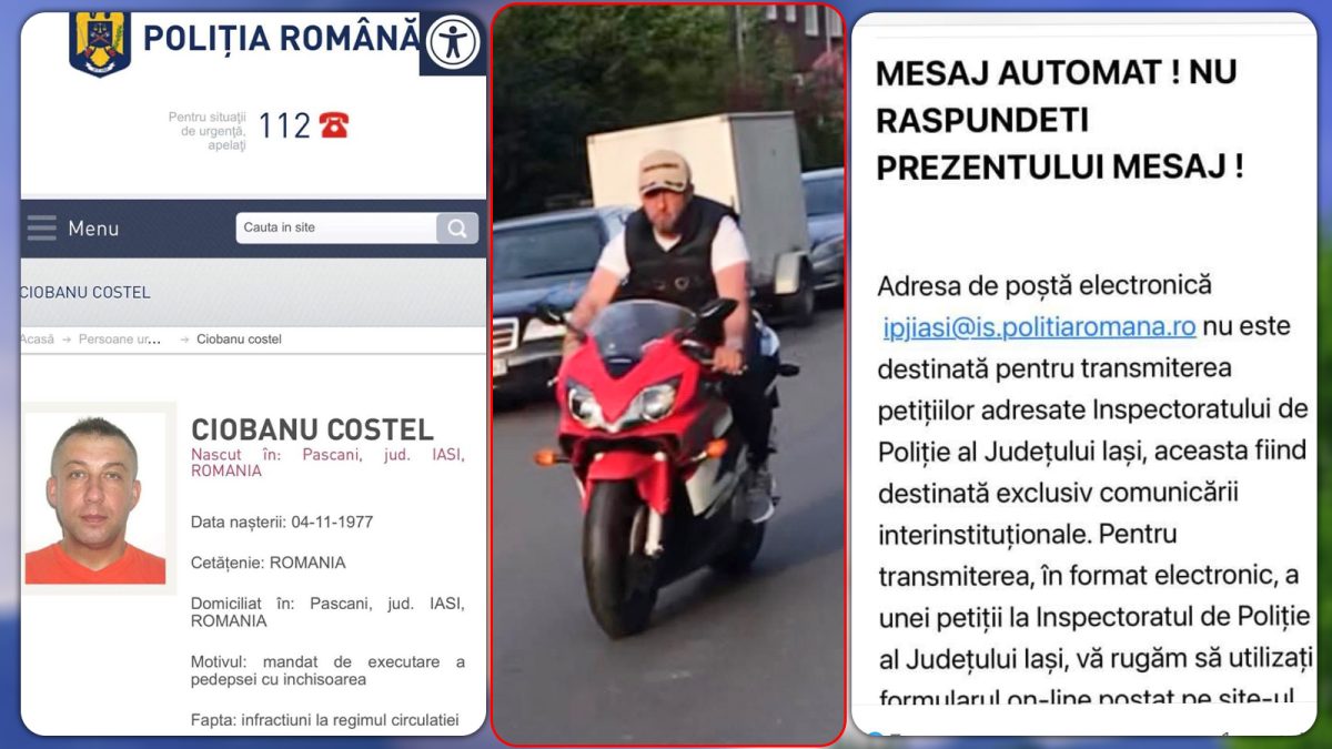 Un ieșean ce a fost dat în urmărire națională îi sfidează pe oamenii legii: „Normal că nu sunt în țară, altfel aș fi închis!” – FOTO