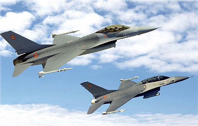 Forțele Aeriene ale României anunță exerciții la joasă altitudine a avioanelor F-16. Unde vor putea fi văzute