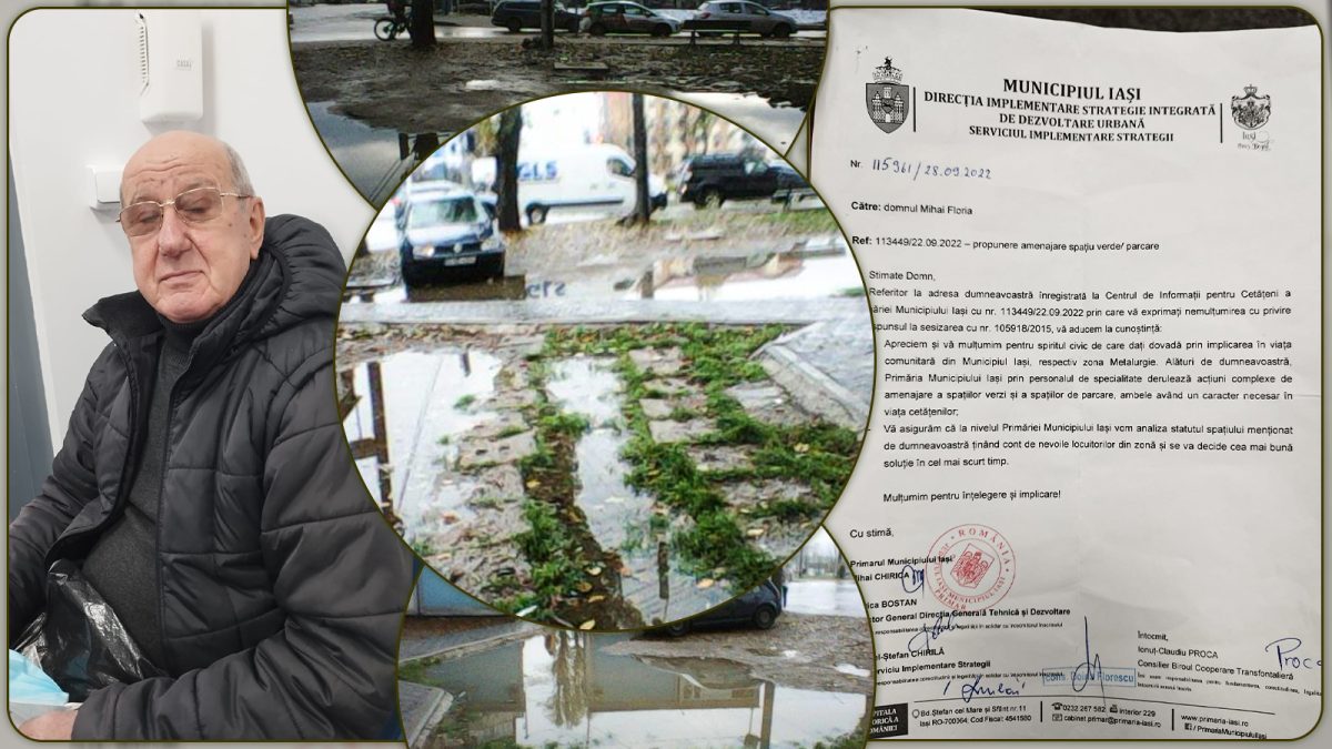 De mai bine de 40 de ani, Mihai Florian așteaptă amenajarea spațiului verde din fața blocului! „Plătesc taxe și impozite, bănuiesc că merit și eu măcar atât” – GALERIE FOTO
