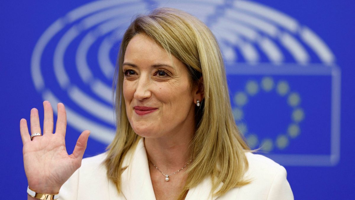 Roberta Metsola, președintele Parlamentului European, vine în România