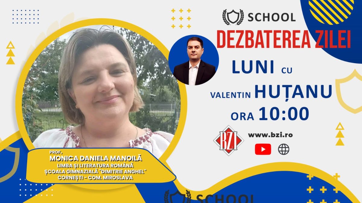 TOP CULTURAL! ”Dezbaterea Zilei”, la BZI LIVE despre cea mai interesantă poveste de dragoste din literatura română alaturi de prof. Monica Daniela Manoilă