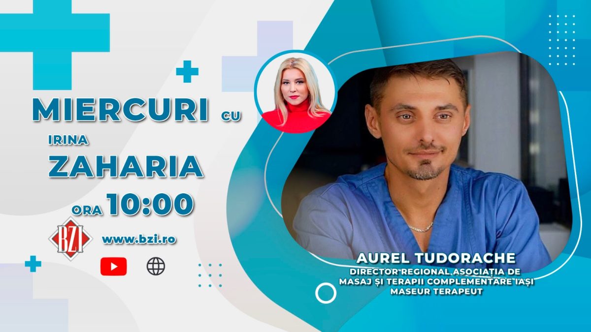 Aurel Tudorache, maseur terapeut – Director Regional Asociația de Masaj și Terapii Complementare, discută în platoul BZI LIVE despre cea mai potrivită terapie de relaxare