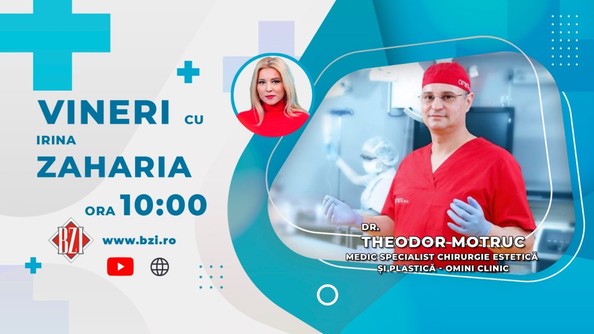 Dr. Theodor Motruc, medic specialist chirurgie estetică şi plastică, Omini Clinic, discută în emisiunea BZI LIVE despre noul Ghid lansat de OMINI Clinic „Manifest pentru armonie şi feminitate”