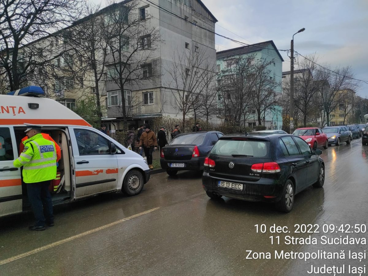 Accident rutier cu victime pe strada Sucidava