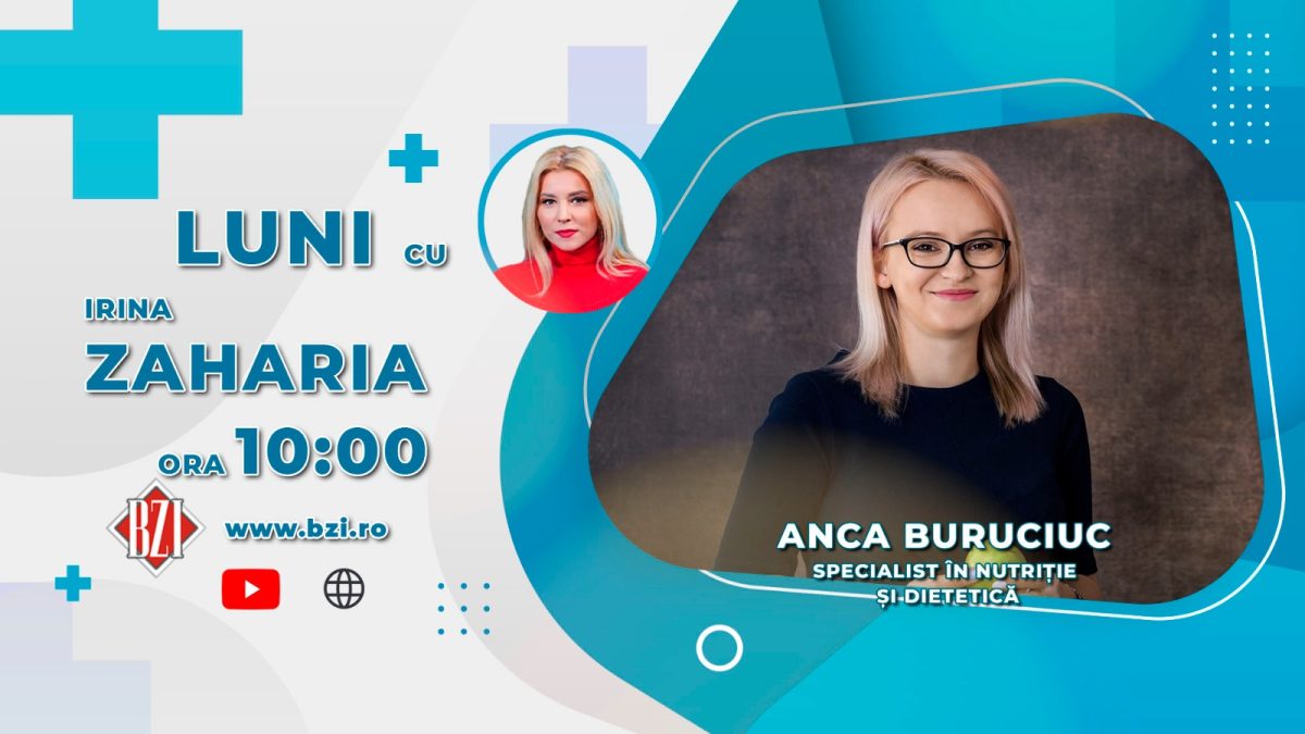 Anca Buruciuc, specialist în nutriție și dietetică discută în emisiunea BZI LIVE despre trecerea de la post, la bucatele de sărbători.