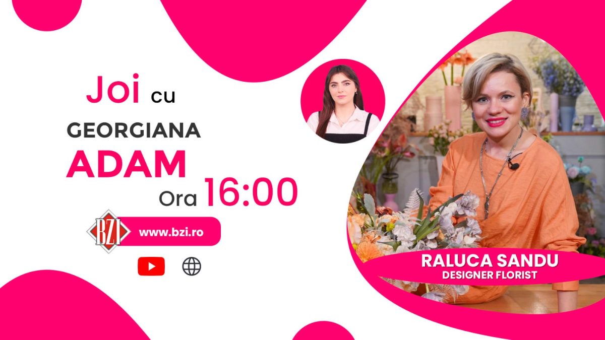 Raluca Sandu, designer florist, detaliază pentru BZI LIVE despre aranjamentele florale potrivite pentru sărbători!