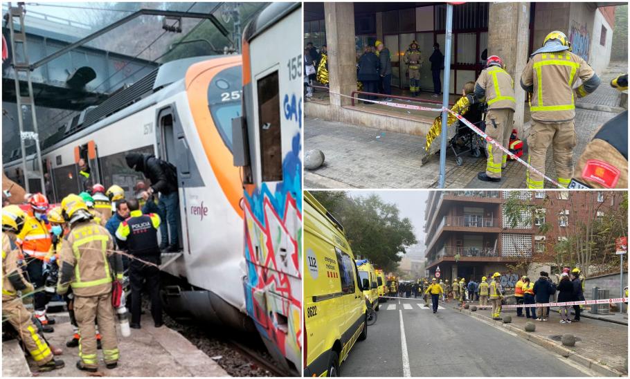 Accident feroviar grav în Spania. Peste 150 de persoane au fost rănite, după ce două trenuri s-au izbit