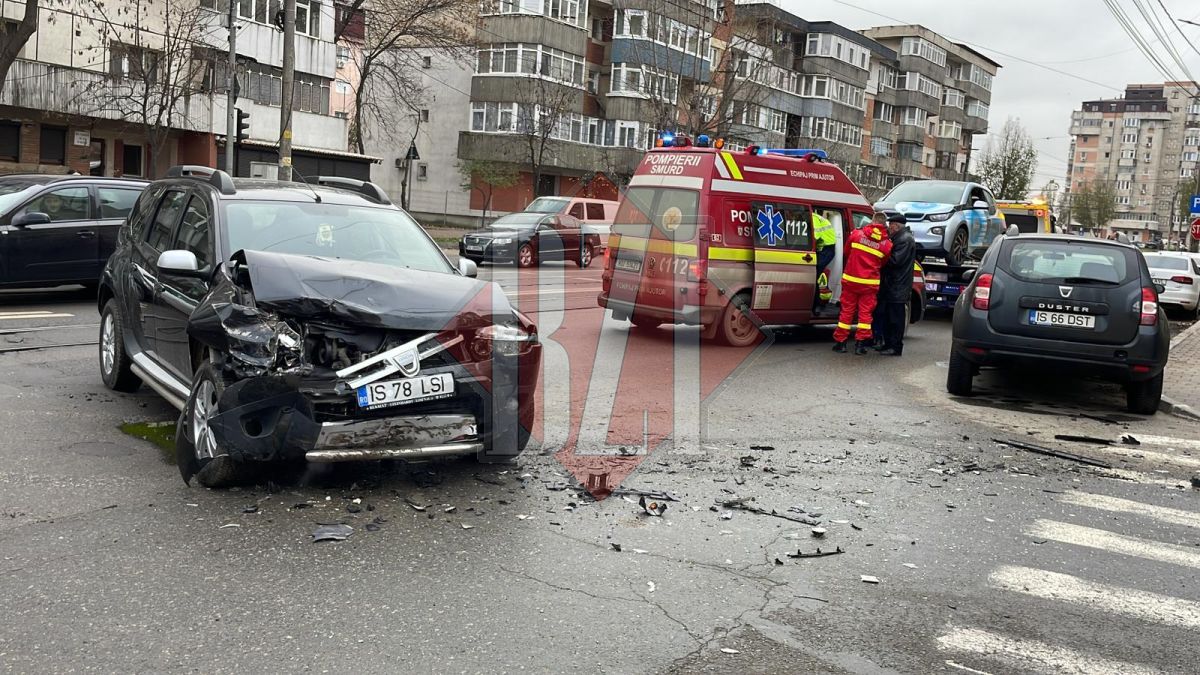 Accident rutier în capăt Canta. Două autoturisme Dacia au intrat în coliziune. Un bărbat a fost rănit – EXCLUSIV, FOTO, VIDEO