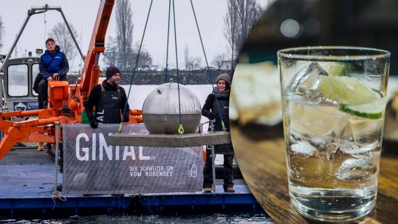 Jaf de pomină în Elveția: O bilă uriaşă, plină cu 230 de litri de gin a dispărut de pe fundul unui lac