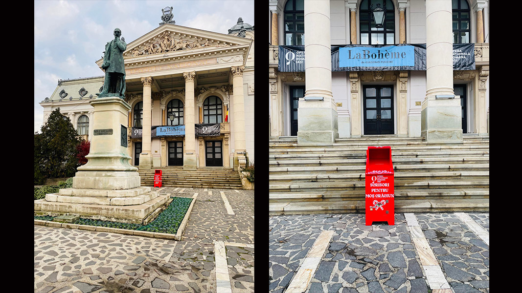 Moș Crăciun trece și pe la Opera Iași. Scrisorile pentru Moșul pot fi puse într-o cutie specială – FOTO