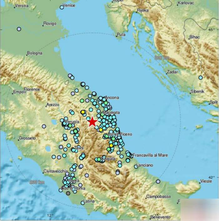 Cutremur de 4,6 grade pe scara Richter în Italia