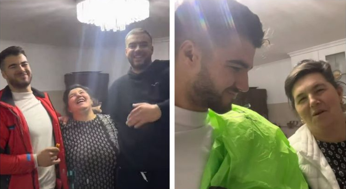 Familia Sterp s-a mărit cu încă un membru. Iancu și Denisa i-au adus mamei Geta un cățel