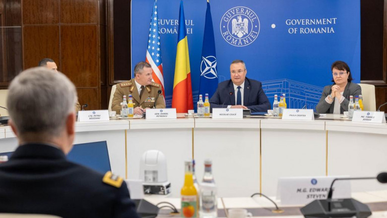 Întâlnirea generalilor la Palatul Victoria. Nicolae Ciucă, discuții cu şeful Comandamentului Operaţiilor Speciale SUA