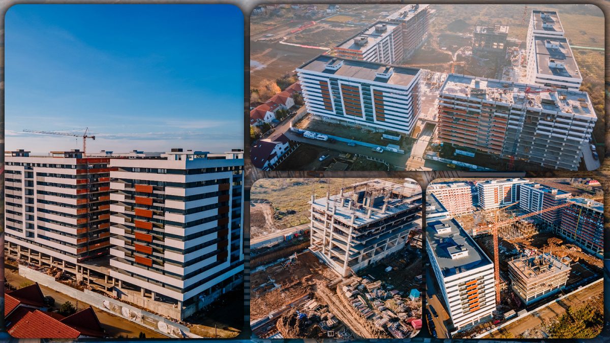 Se lucrează la ultimul bloc din complexul imobiliar Copou Garden Residence. Peste 1.000 de apartamente și locuri de parcare, realizate la standarde premium