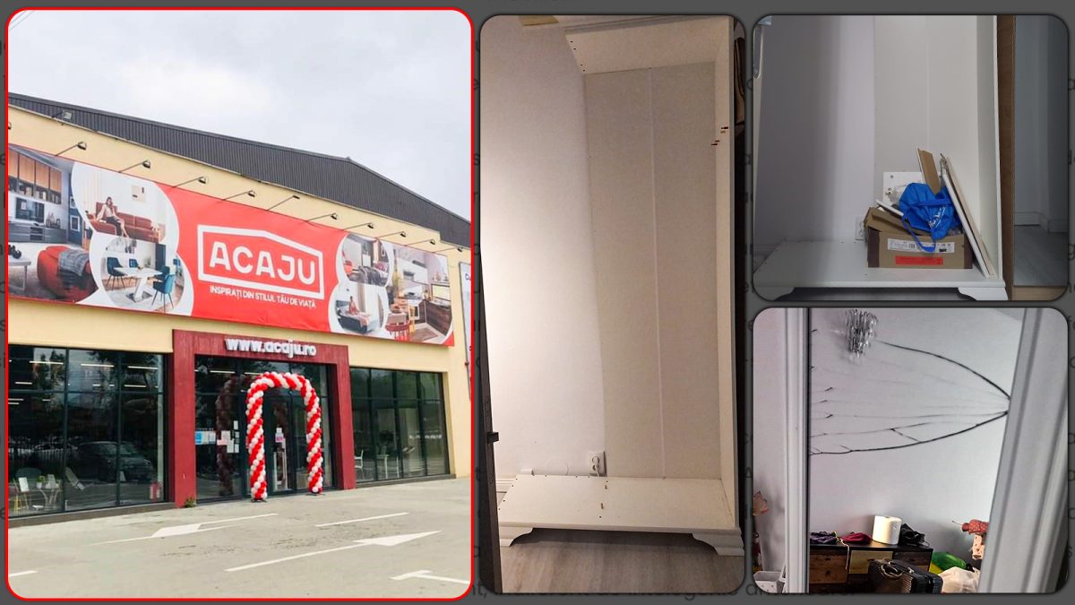 Acuzații grave la adresa magazinului de mobilă Acaju! O ieșeancă a plătit 1.258 de lei și a rămas doar cu jumătate de cuier! – FOTO