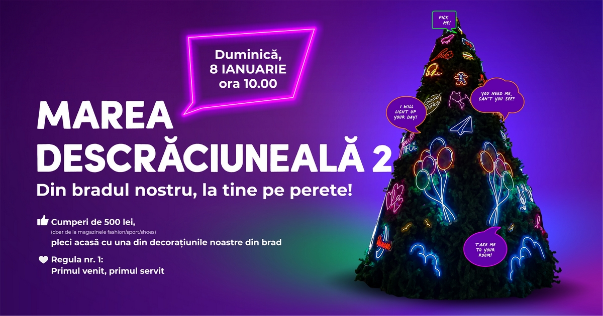 Vrei un colț instagramabil la tine acasă? Vino la Iulius Mall să câștigi un neon light!