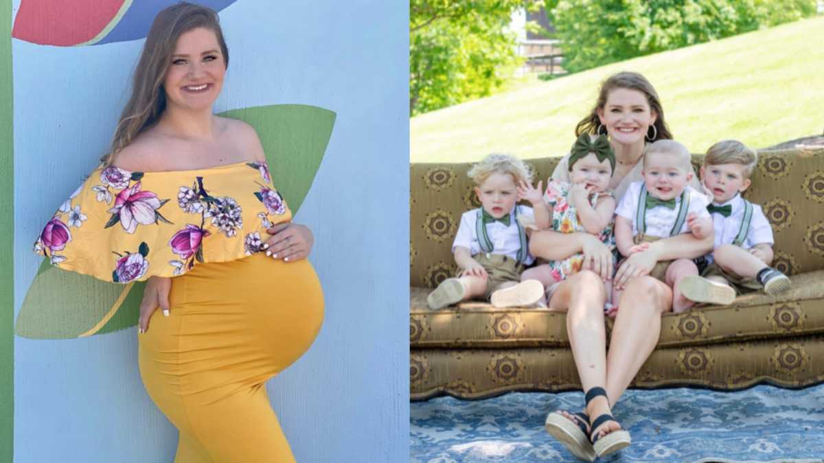 Kaitlin Brooks a devenit anul trecut mamă a patru copii: două perechi de gemeni născuți la numai doi ani diferență