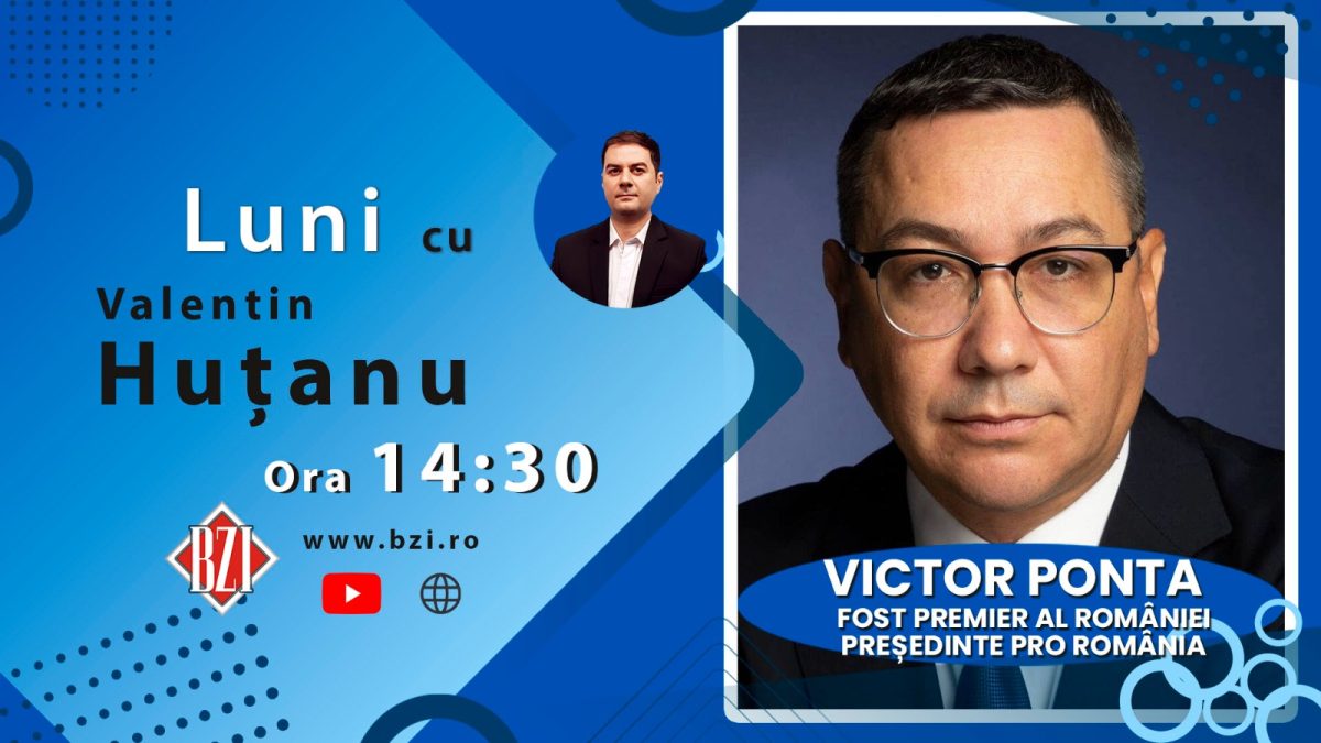 TOP EXCLUSIV! Ediție BZI LIVE specială alături de Victor Ponta, fost prim-ministru și lider PRO România