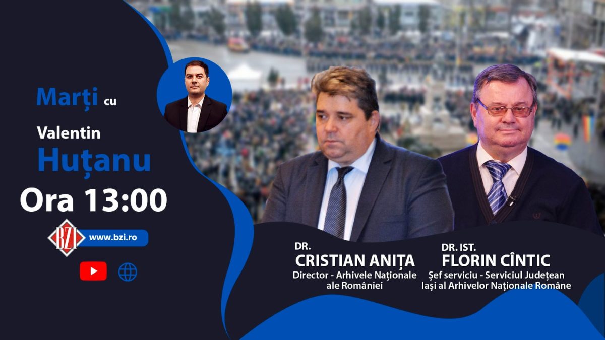 TOP EXCLUSIV BZI LIVE! Despre rolul Arhivelor Naționale ale României și evocări istorice ale Zilei de 24 ianuarie 1859 alături de dr. Cristian Anița, director Arhivele Naționale ale României și dr. ist. universitar Florin Cântic, Șeful Serviciului Judeţean Iași al Arhivelor Naţionale