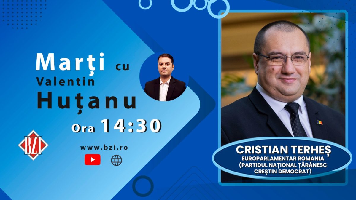 O nouă ediţie BZI LIVE specială alături de Cristian Terheș, europarlamentar român